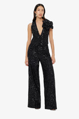Anna-May Sequin Vest - Onyx