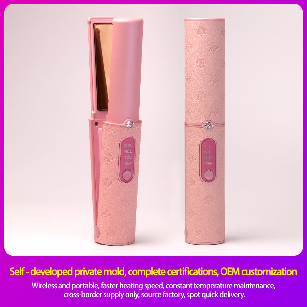 Cordless Hair Straightener 5000mAh Long-Lasting Portable Flat Iron