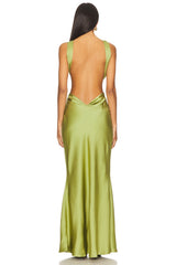Chara Low Cross Back Maxi Dress