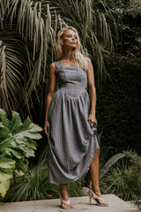 Cecelia Striped Midi Dress